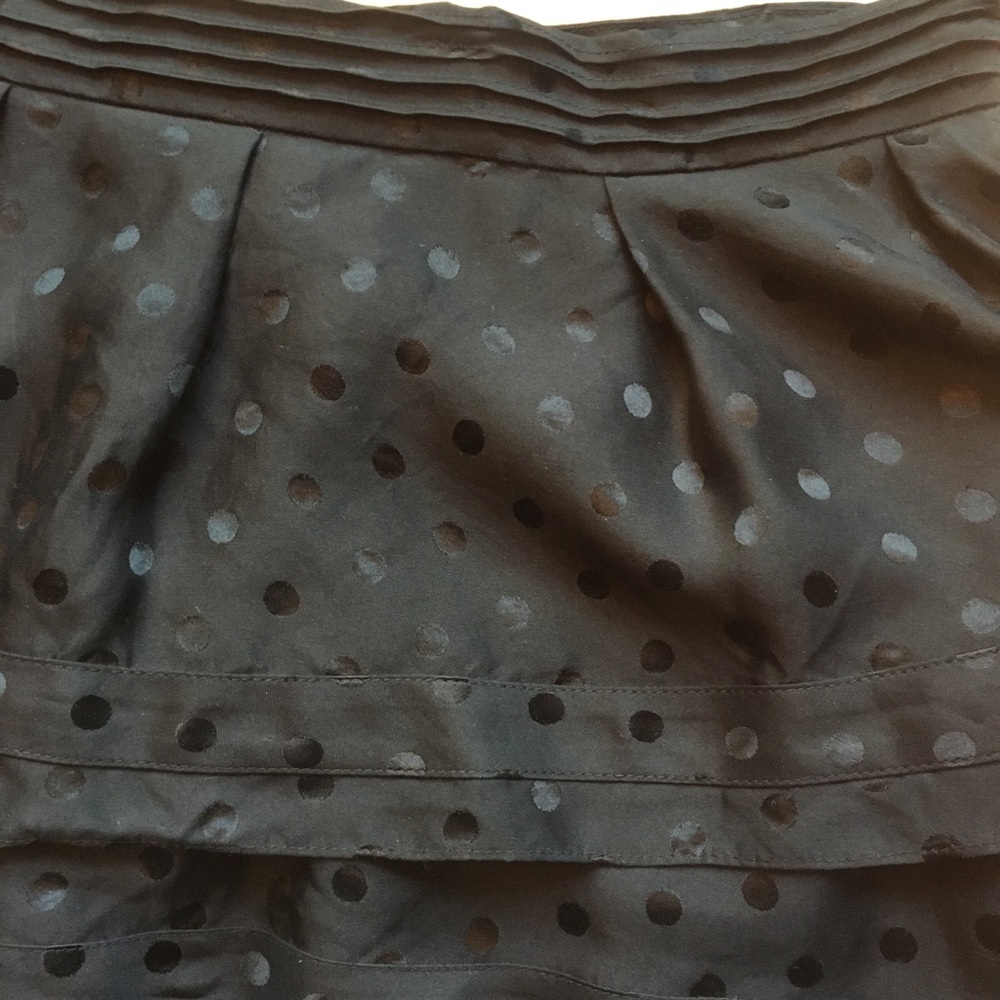 Club Monaco Silk layered polka dot skirt - Picture 3 of 5